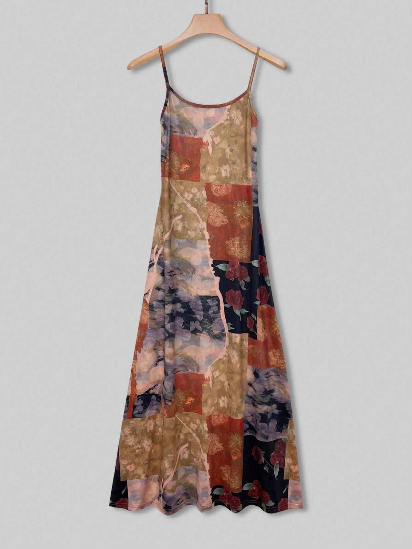Sundress Midi Floral - فستان نسائي صيفي بتصميم كلاسيكي مزخرف