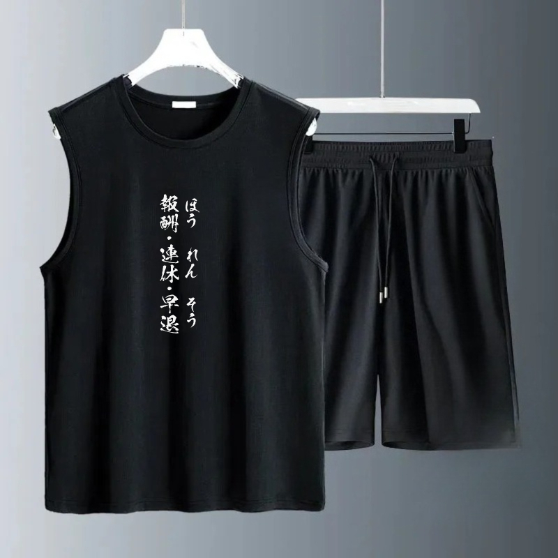 Summer Youth Clothing - مجموعات تيشيرتات بدون أكمام للرجال صيف