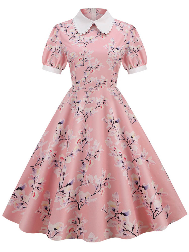 Sundress Midi Floral - S ~ 3XL المرأة ميدي فستان
