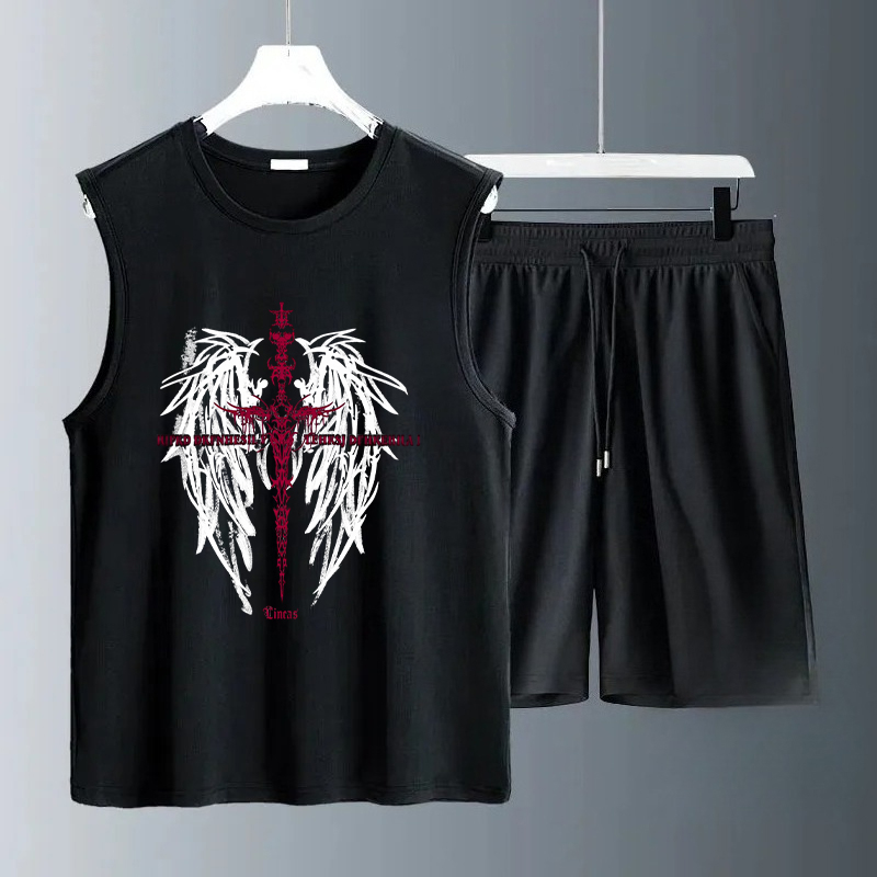 Summer Youth Clothing - مجموعات قمصان بدون أكمام للرجال صيف