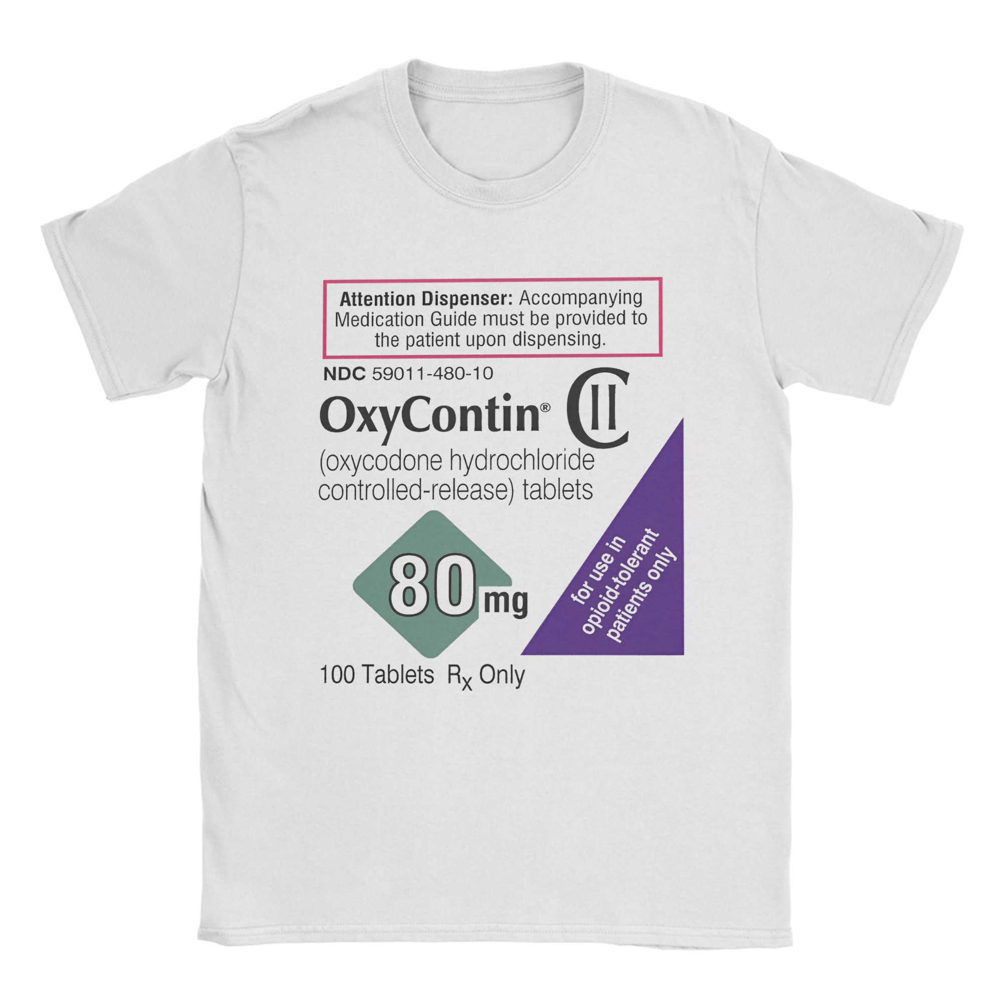 Summer Clothing Label - تي شيرت رجالي من Oxycontin 80mg