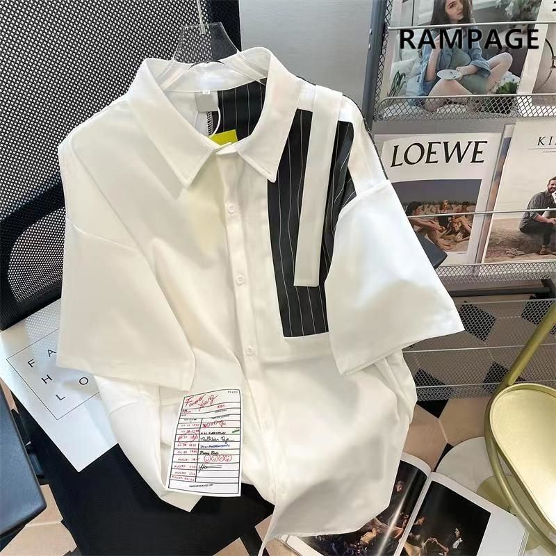 Summer Clothing Label - الفرنسية خمر ملابس رجالية عصرية غير