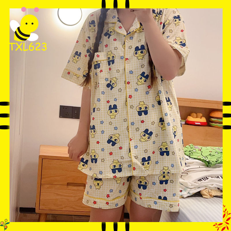 Xl Summer Clothing - طقم بيجامة نسائي صيفي من القطن