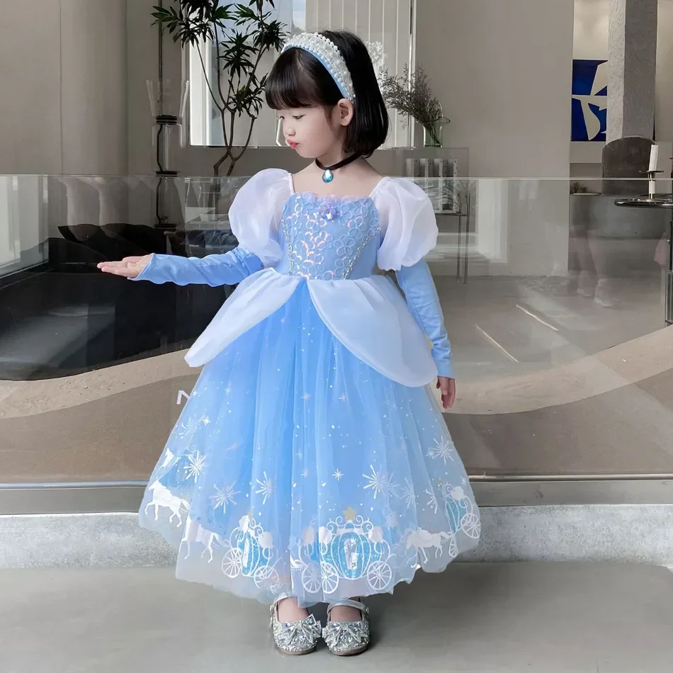 فستان سندريلا الأميرة التنكري  - مراجعة Summer Clothing For Kids Girls وسعره