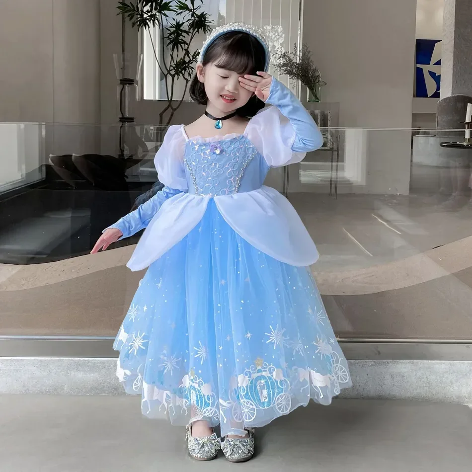 فستان سندريلا الأميرة التنكري  - مراجعة Summer Clothing For Kids Girls وسعره