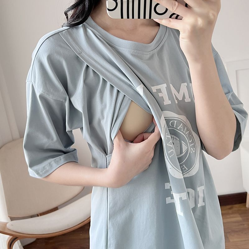 فستان رضاعة للحوامل، قميص نوم  - مراجعة Summer Clothing Women وسعره