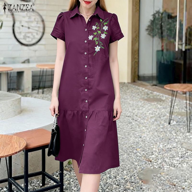 فستان زانزيا صيفي 2026 مطبوع ب - مراجعة Sundress Midi Floral وسعره
