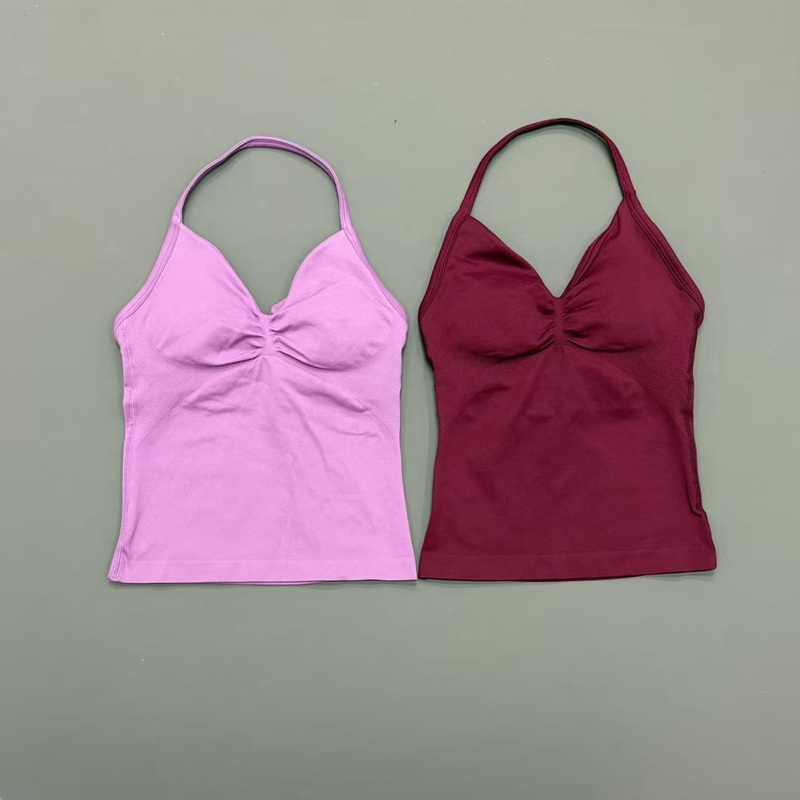 قميص رياضي نسائي بدون خياطة بح - مراجعة Halter Neck Top وسعره