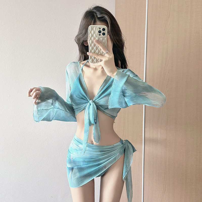 طقم سباحة نسائي من قطعتين، بيك - مراجعة Bikini Set Push Up وسعره