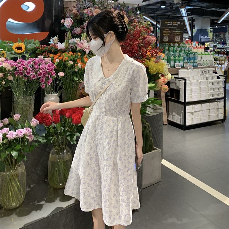 فستان نسائي صيفي متوسط الطول ب - مراجعة Sundress Midi Floral وسعره