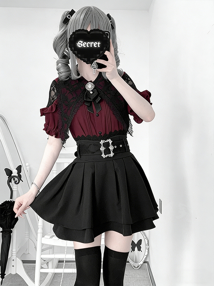 طقم قطعتين للنساء بأسلوب قوطي  - مراجعة Summer Goth Clothing وسعره