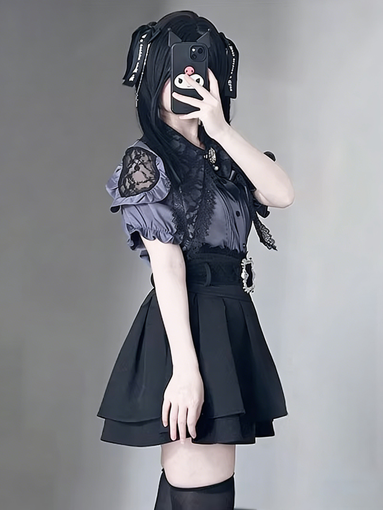 طقم قطعتين للنساء بأسلوب قوطي  - مراجعة Summer Goth Clothing وسعره