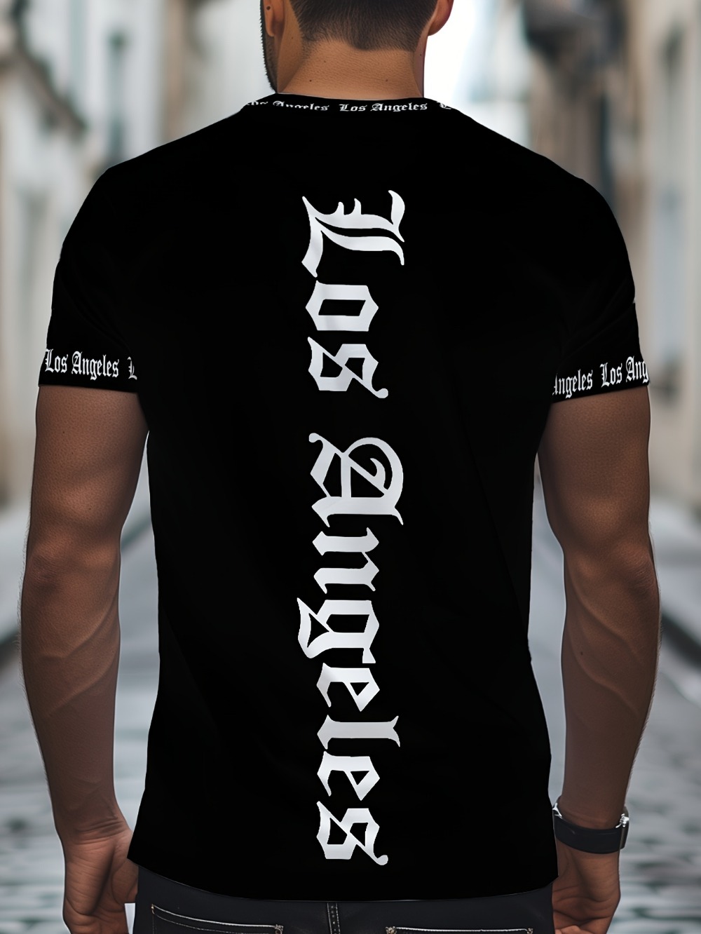 تي شيرت رجالي بطباعة ثلاثية ال - مراجعة Summer Goth Clothing وسعره