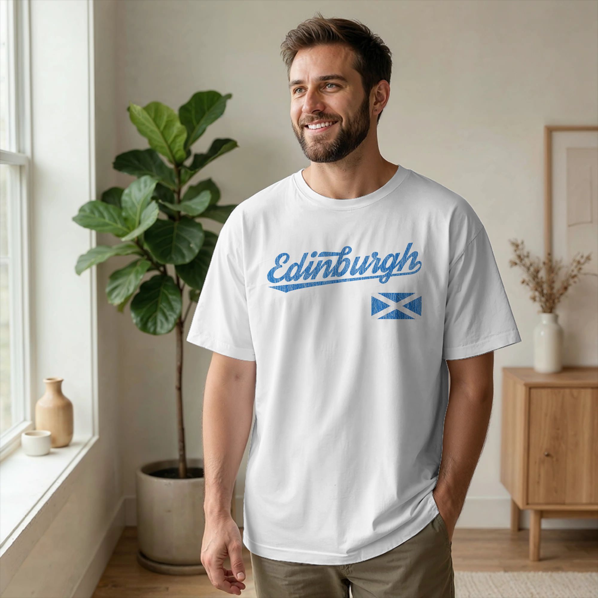 تي شيرت رجالي من إدنبره، اسكتل - مراجعة Summer Clothing Edinburgh وسعره