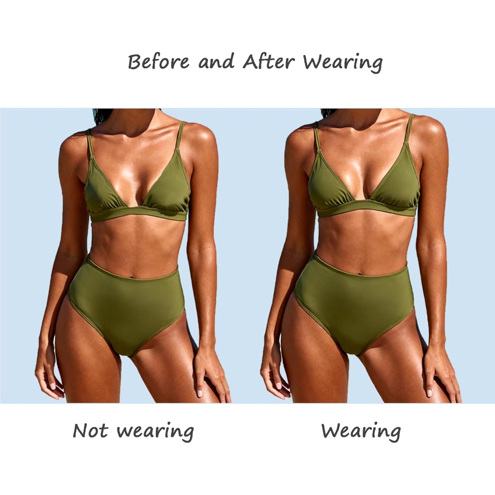 حشوات صدر لاصقة من السيليكون - - مراجعة Bikini Set Push Up وسعره