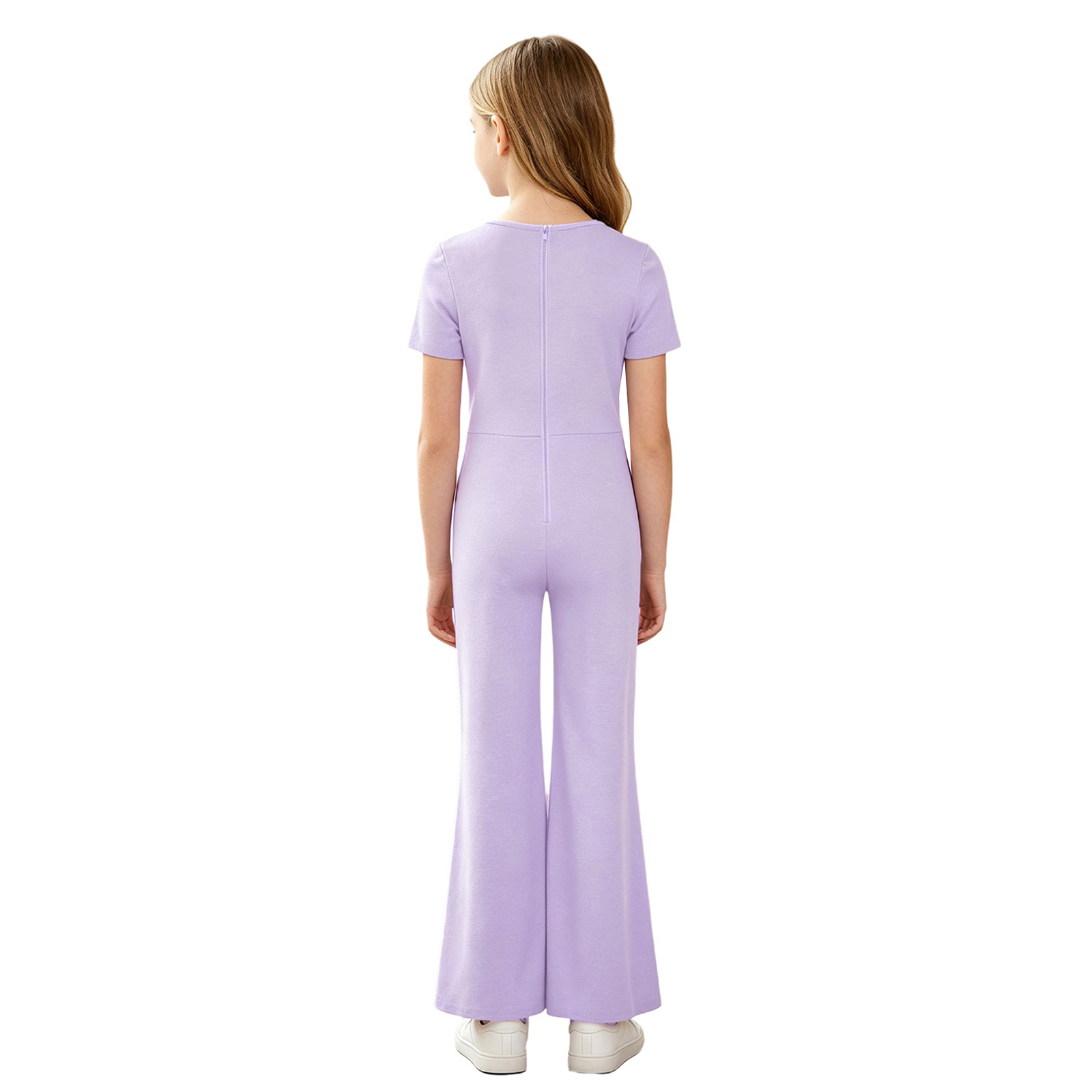 أفرول بناتي كاجوال بلون واحد،  - مراجعة Summer Clothing For Kids Girls وسعره