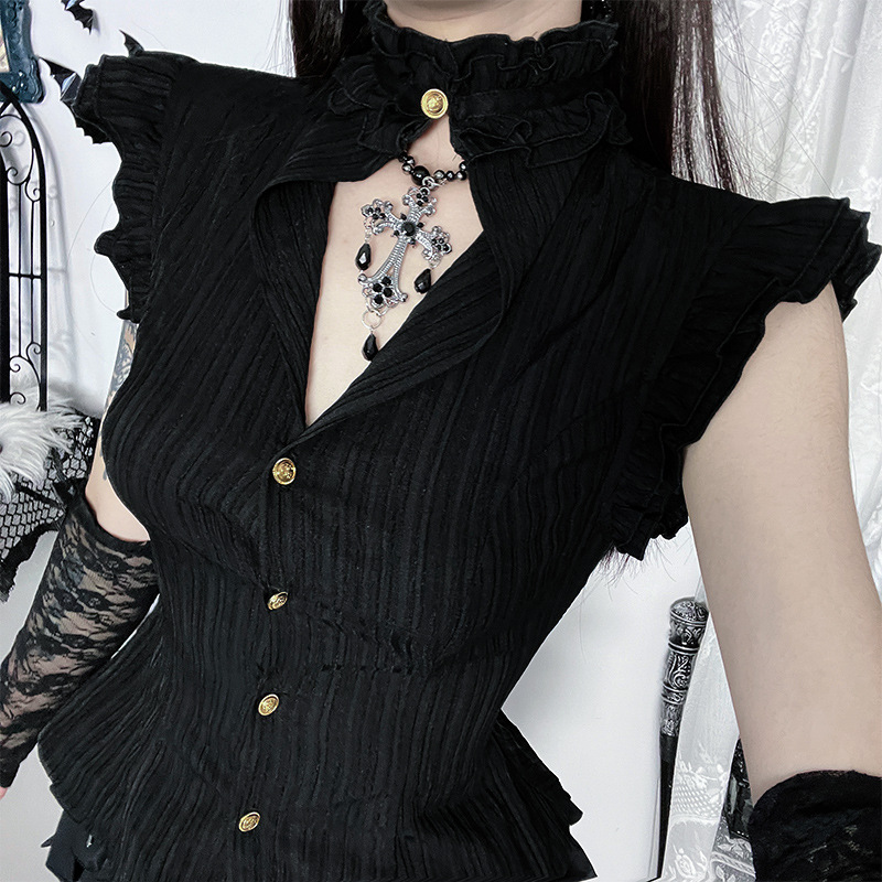 قمصان نسائية بدون أكمام بتصميم - مراجعة Summer Goth Clothing وسعره