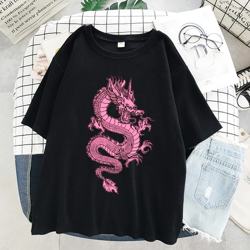 تي شيرت حريمي وردي على شكل تني - مراجعة Summer Goth Clothing وسعره