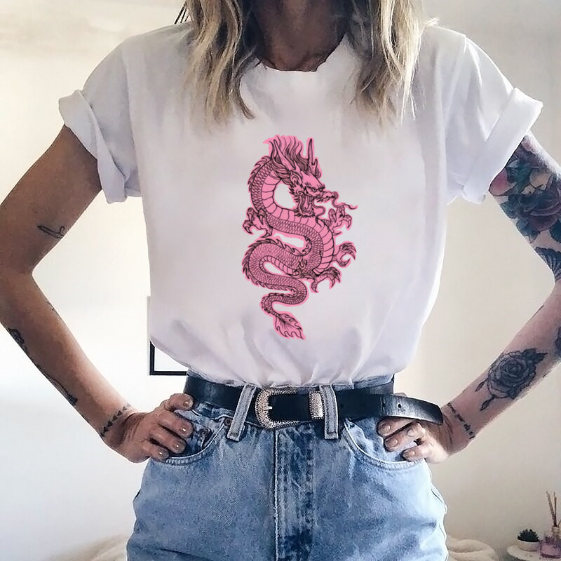 تي شيرت حريمي وردي على شكل تني - مراجعة Summer Goth Clothing وسعره