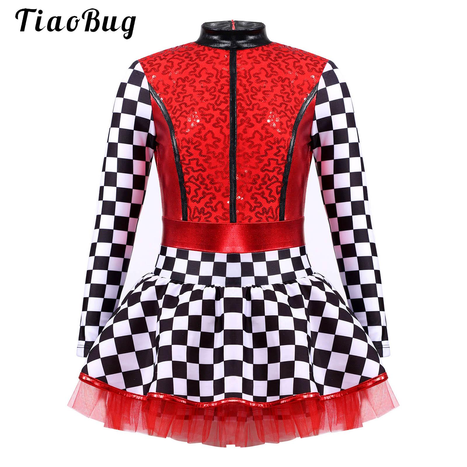فستان تنكري للسائق على شكل رقع - مراجعة Summer Clothing For Kids Girls وسعره