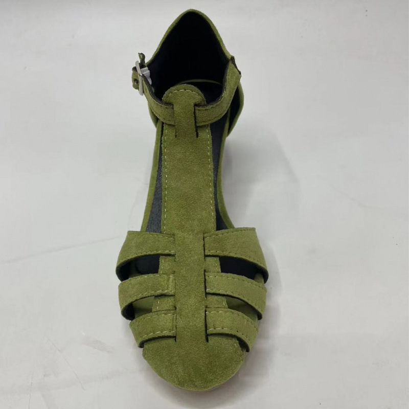صنادل نسائية خضراء من الجلد ال - مراجعة Summer Clothing On Sale وسعره