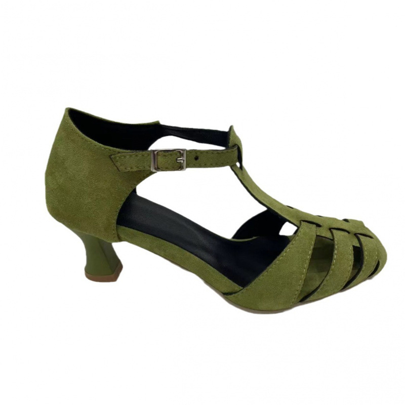 صنادل نسائية خضراء من الجلد ال - مراجعة Summer Clothing On Sale وسعره