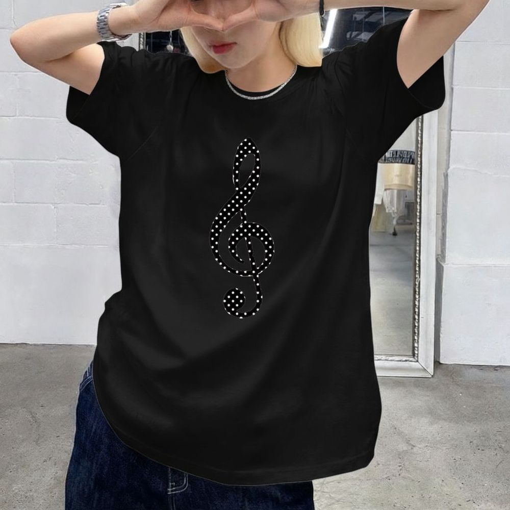 تي شيرت نسائي بطبعة نوتة الموس - مراجعة Summer Goth Clothing وسعره