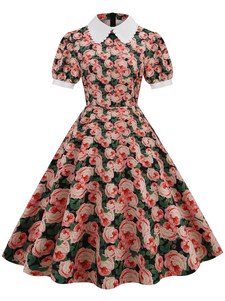S ~ 3XL المرأة ميدي فستان زهري - مراجعة Sundress Midi Floral وسعره