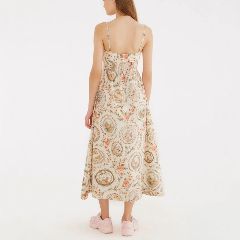 فستان نسائي كاجوال بطبعة زهور  - مراجعة Sundress Midi Floral وسعره