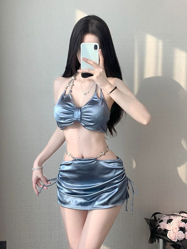 طقم بيكيني نسائي أنيق بحمالات  - مراجعة Bikini Set Push Up وسعره