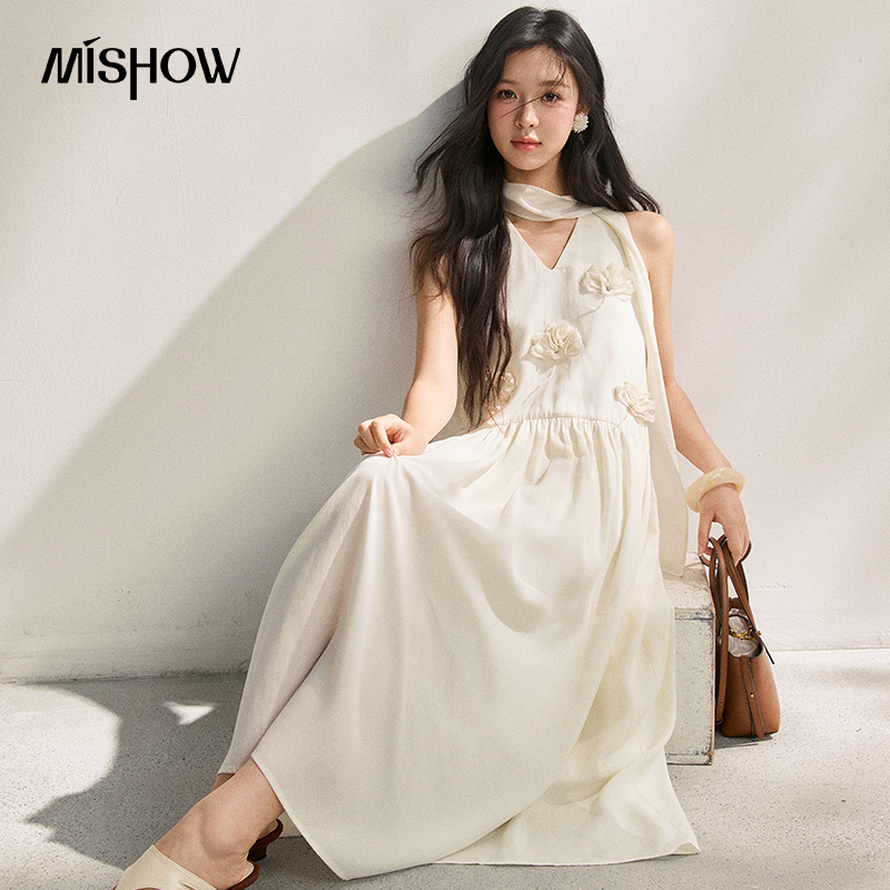 فستان ميدي نسائي من MISHOW بتص - مراجعة Sundress Midi Floral وسعره