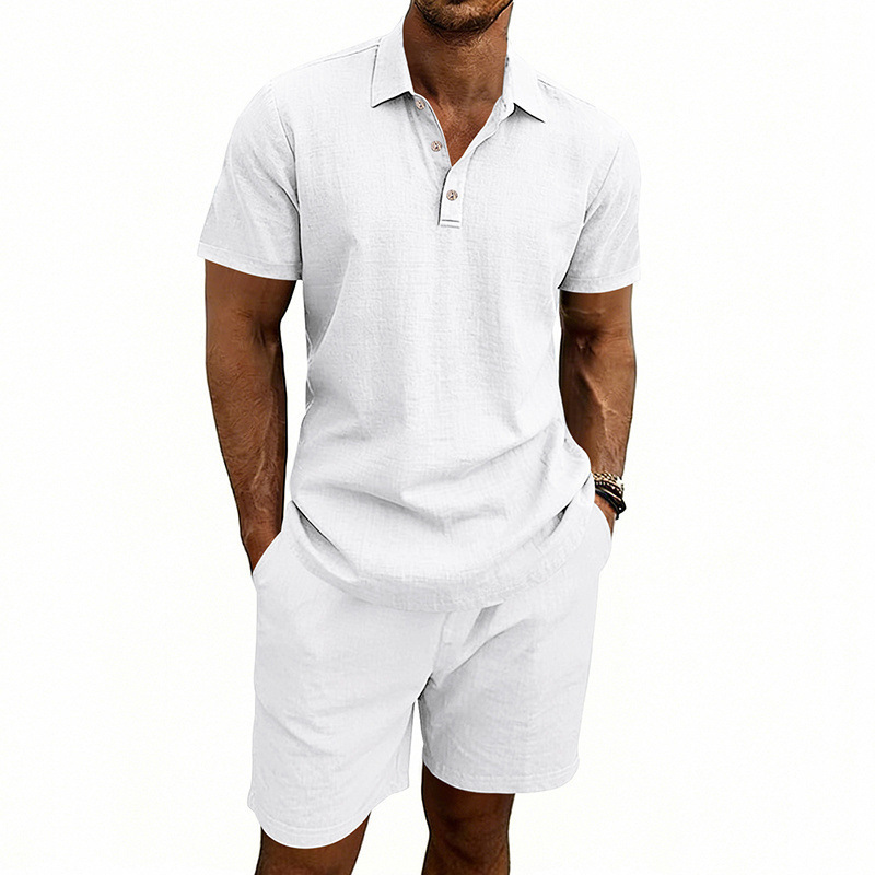 طقم صيفي كاجوال للرجال من الكت - مراجعة Linen Shorts Men وسعره