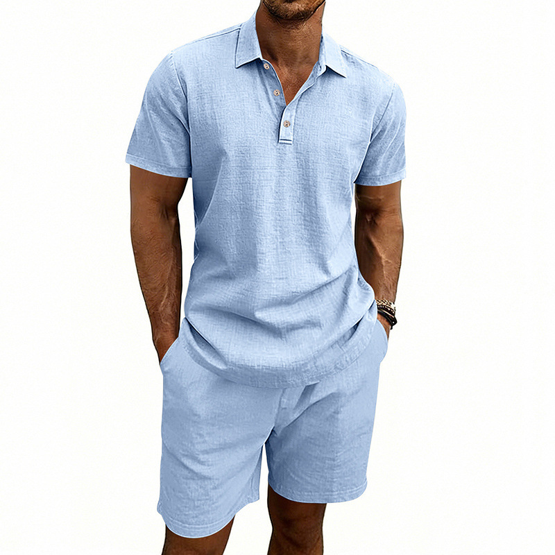 طقم صيفي كاجوال للرجال من الكت - مراجعة Linen Shorts Men وسعره