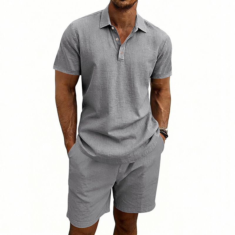 طقم صيفي كاجوال للرجال من الكت - مراجعة Linen Shorts Men وسعره