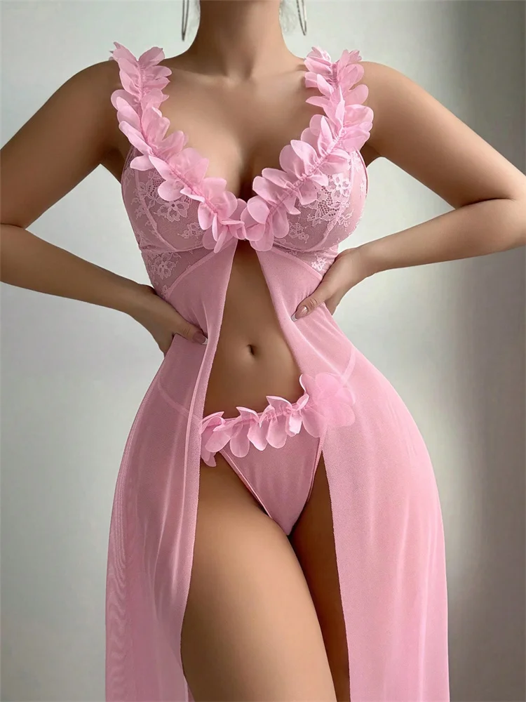 قمصان نوم نسائية مثيرة وردية ا - مراجعة Summer Clothing On Sale وسعره