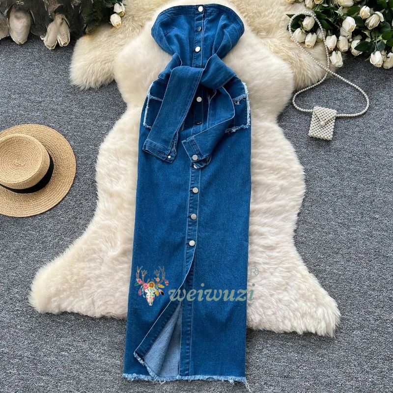فستان جينز نسائي جديد 2026 بتص - مراجعة Summer Clothing Juniors وسعره