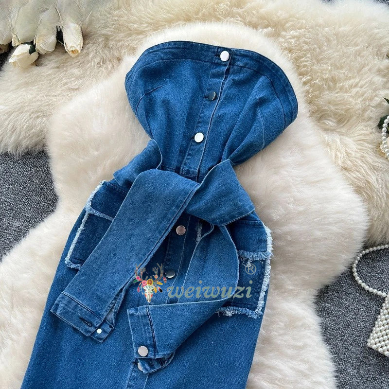 فستان جينز نسائي جديد 2026 بتص - مراجعة Summer Clothing Juniors وسعره