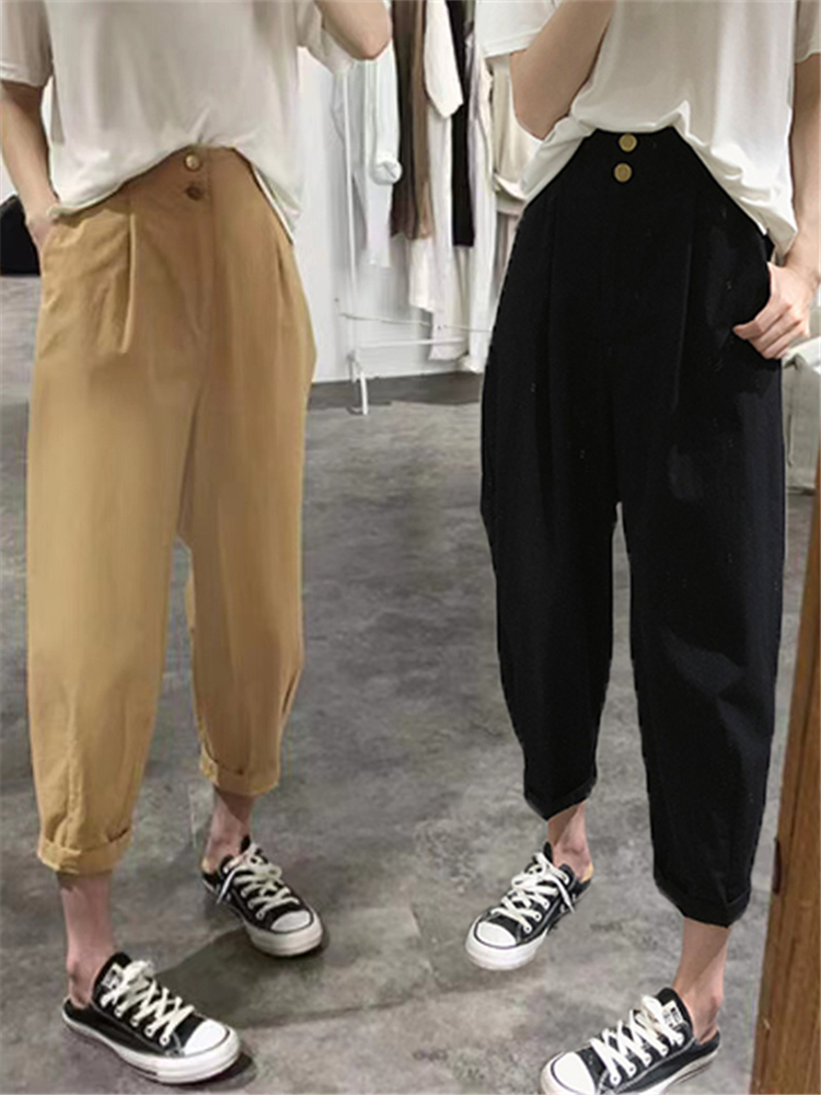 بنطلون هارلان كاجوال بخصر عالٍ - مراجعة Summer Clothing Label وسعره