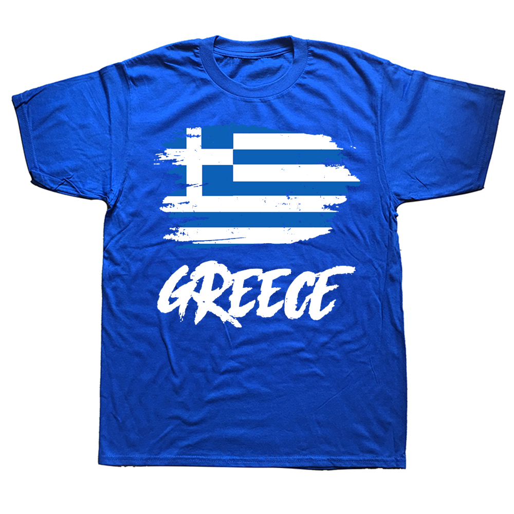 تي شيرت رجالي مضحك بتصميم علم  - مراجعة Summer Clothing For Greece وسعره