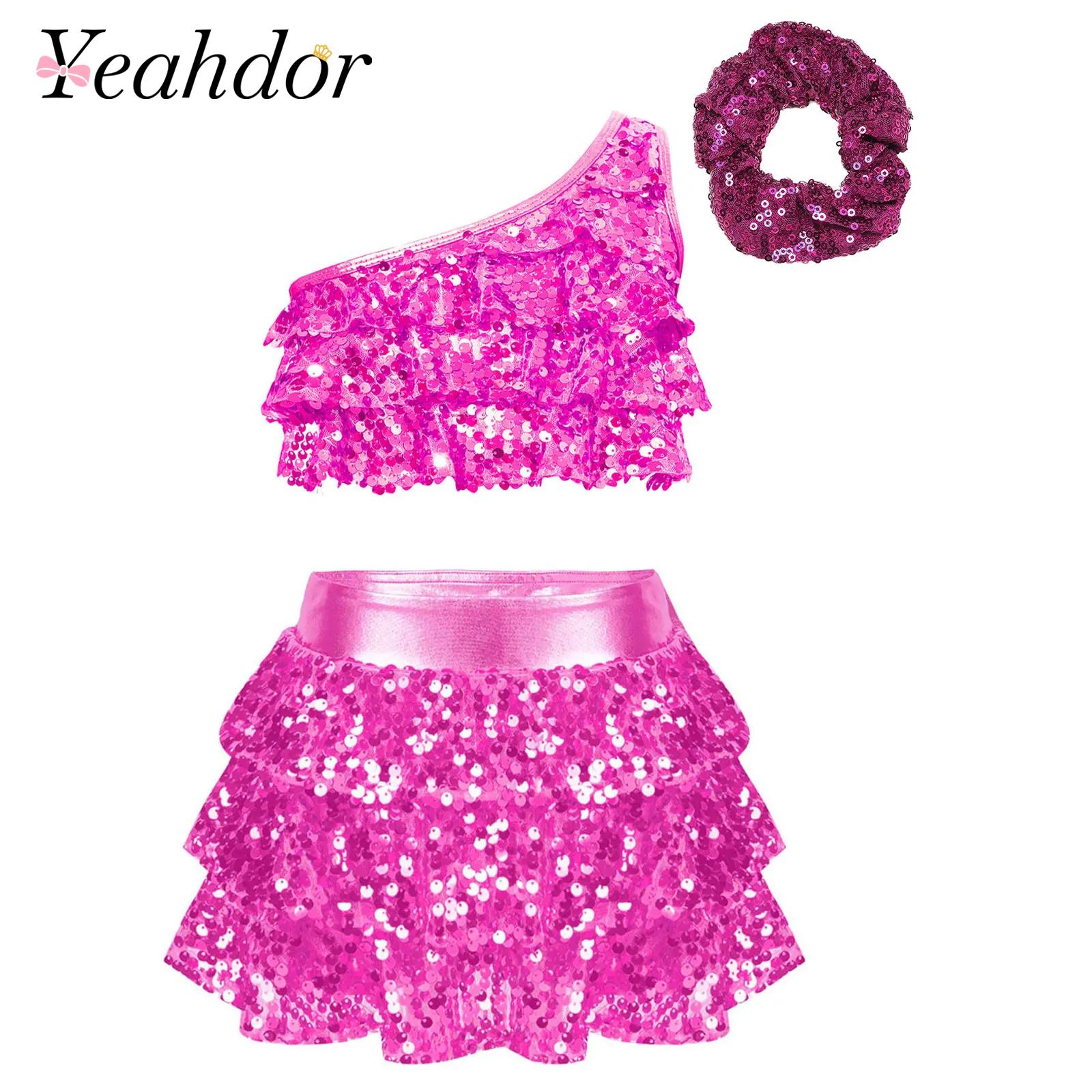 أطفال بنات لامعة الترتر اللاتي - مراجعة Summer Clothing For Kids Girls وسعره