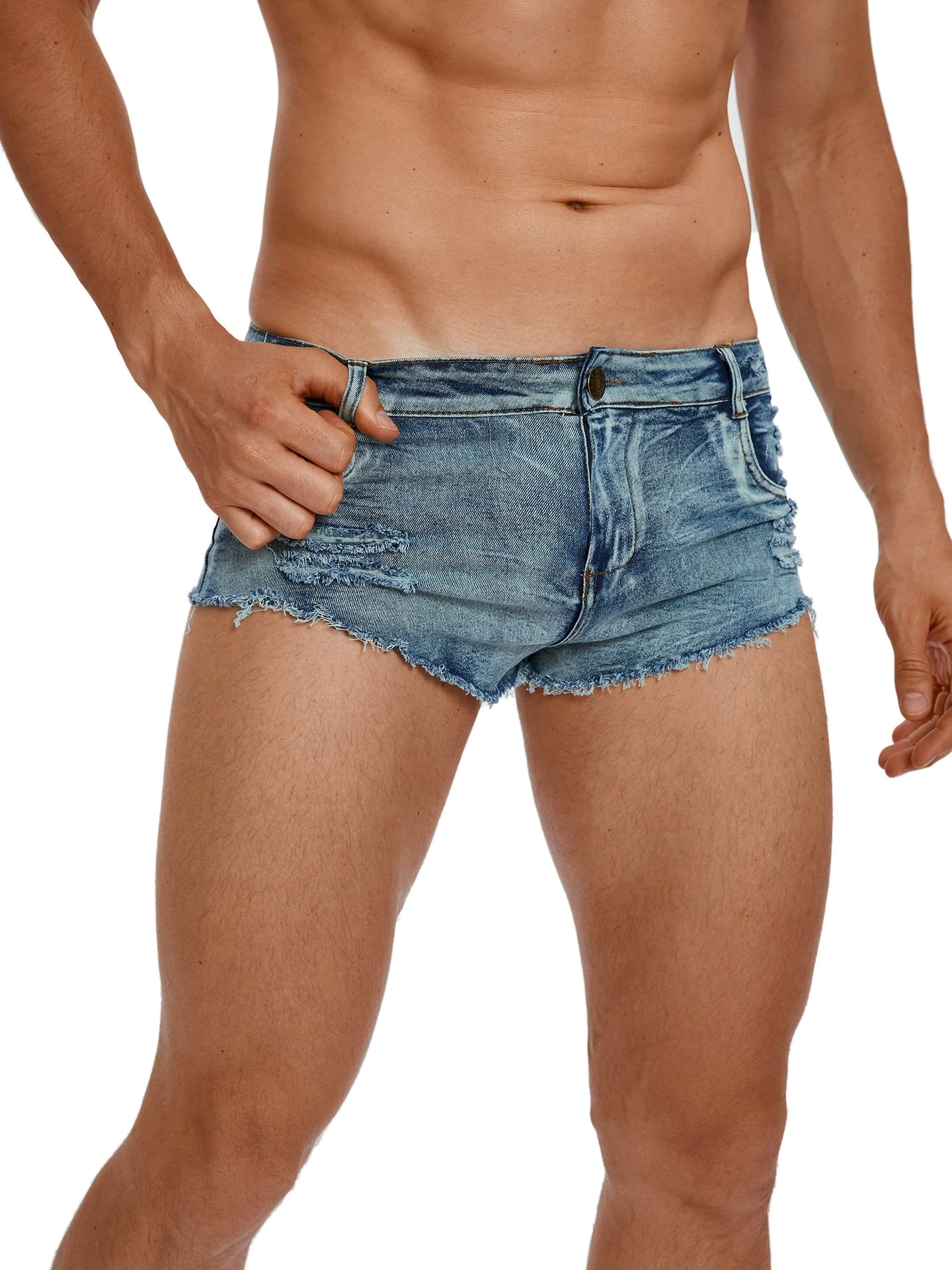 شورت جينز رجالي منخفض الخصر، ش - مراجعة Vintage Summer Clothing Men وسعره