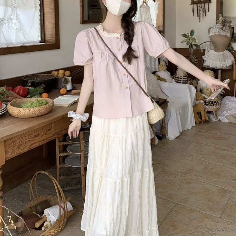 المألوف الدانتيل تقسم قمصان ال - مراجعة Summer Clothing In French وسعره