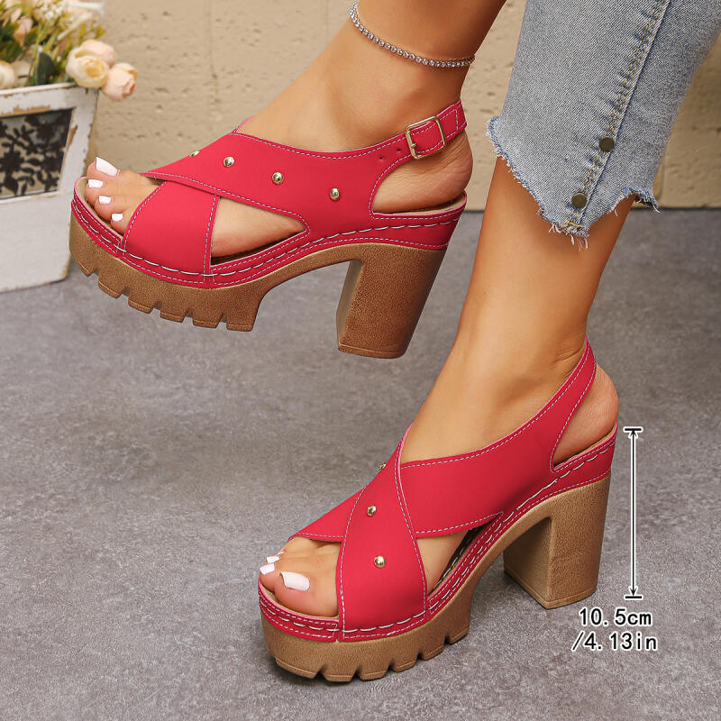 خمر سوبر عالية الكعب عبر حزام  - مراجعة Summer Clothing On Sale وسعره